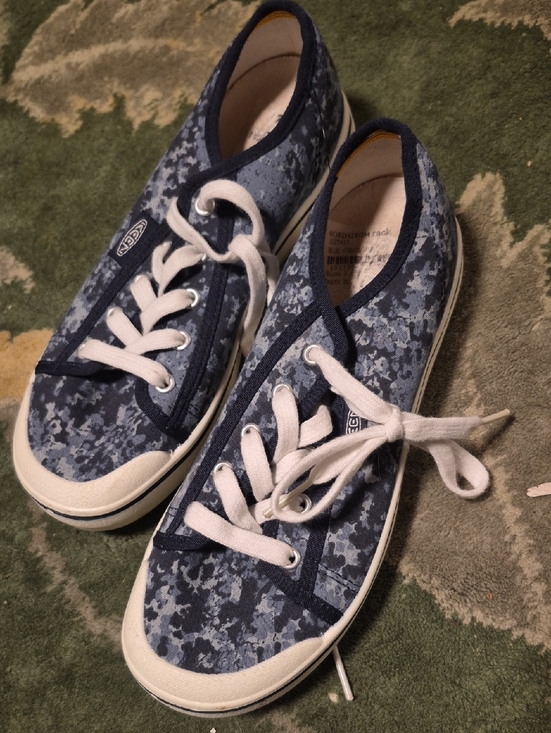 Keen Shoes - Keen Blue Camo Low-Top Canvas Sneakers
